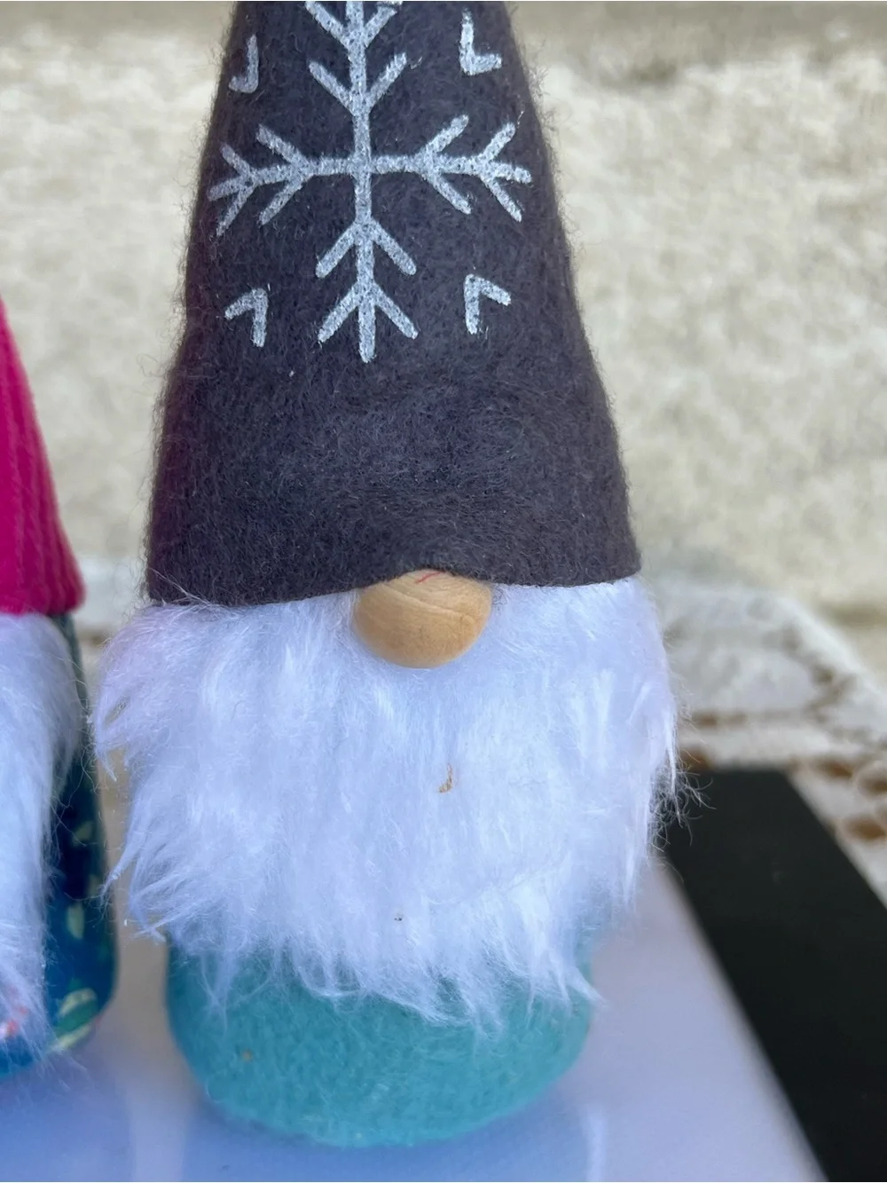 Target Plush Holiday Gnome Trio - Black, Pink, Teal Hats